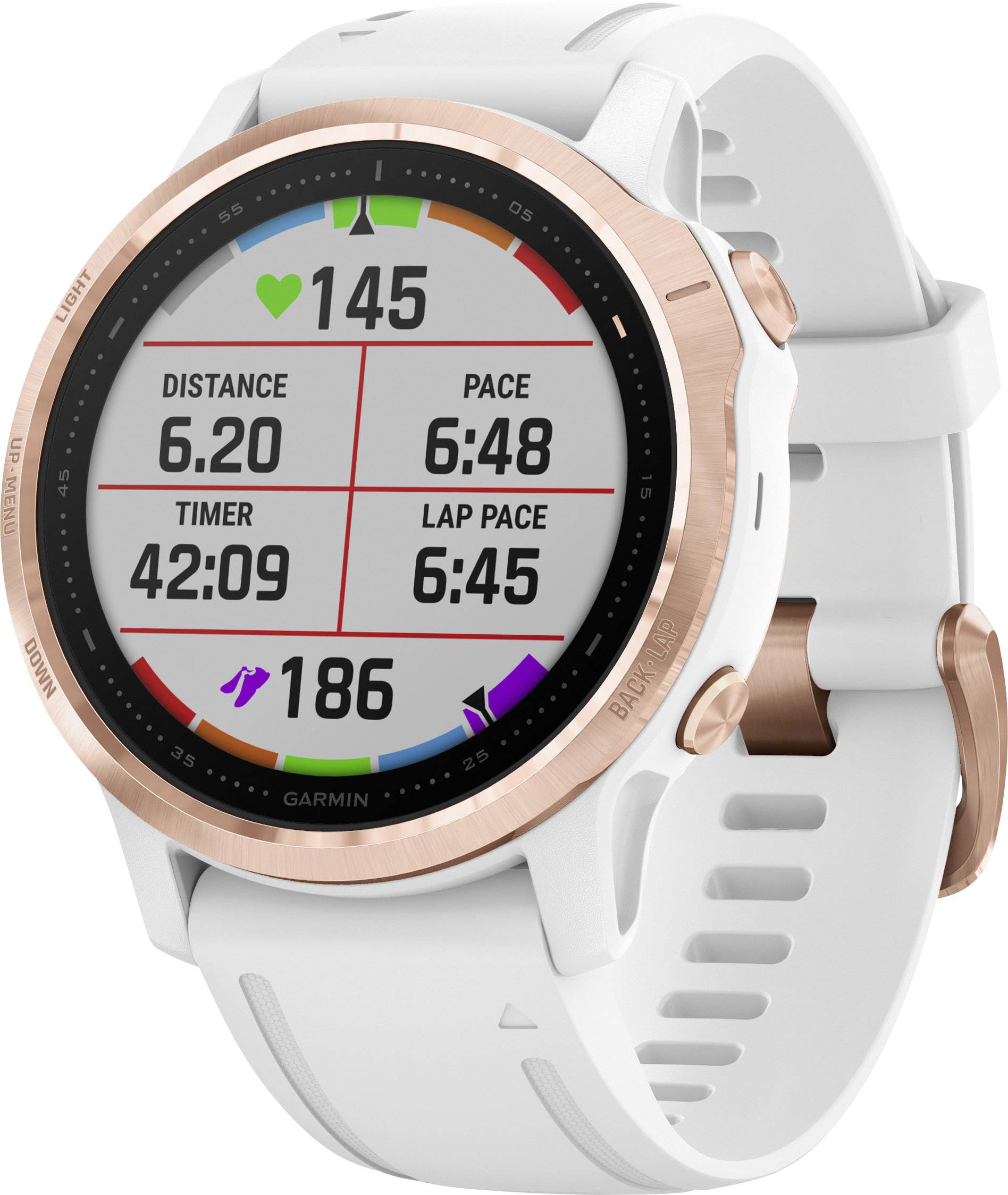 Garmin Fenix S Pro Rose Gold W White Band Glass Chytr Hodinky B L