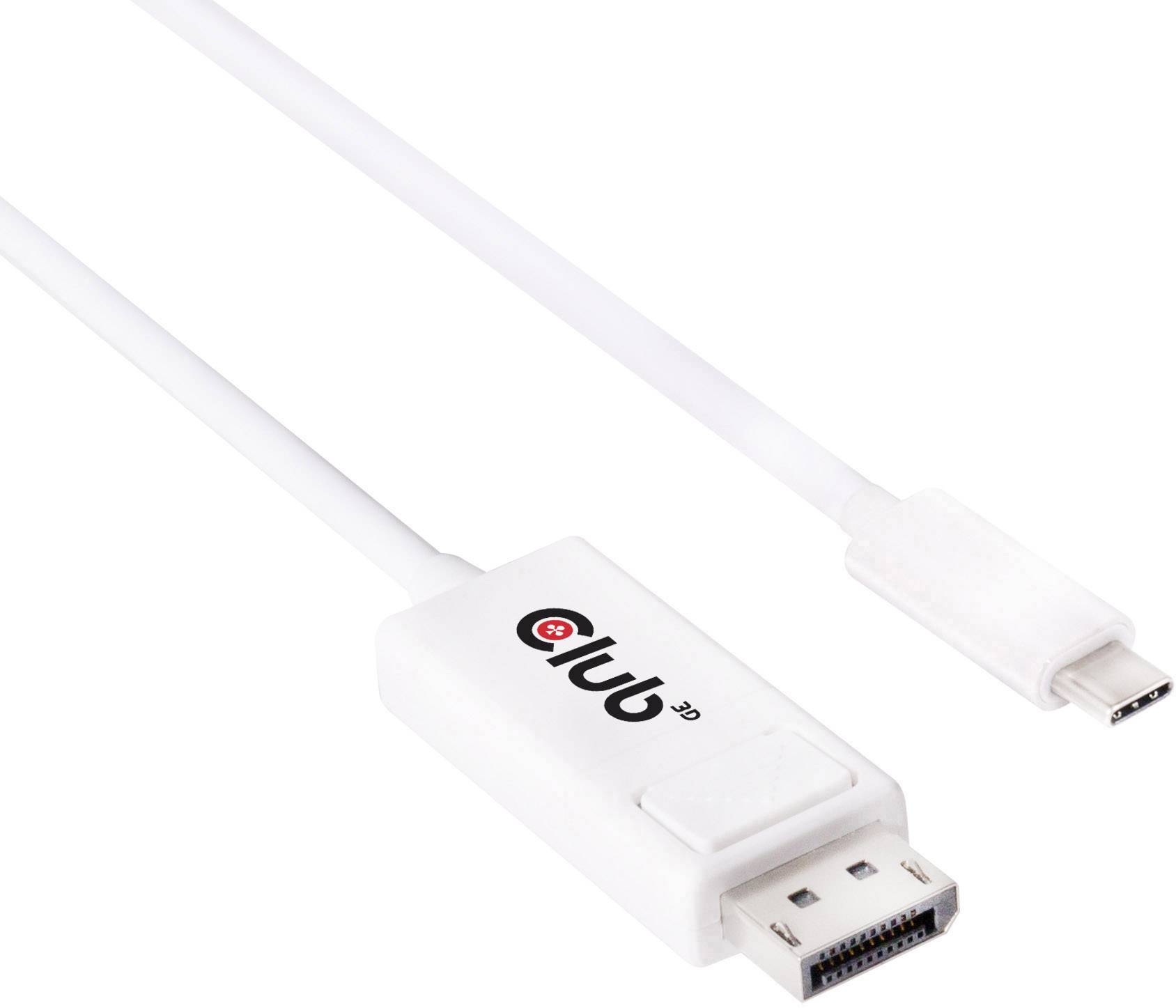 Club3D USB C DisplayPort Adapterkabel USB C Stik DisplayPort Stik