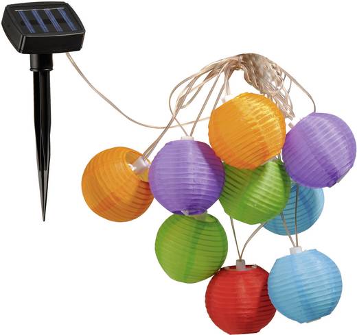 Solar Lichterkette Lampions Warmweiß
