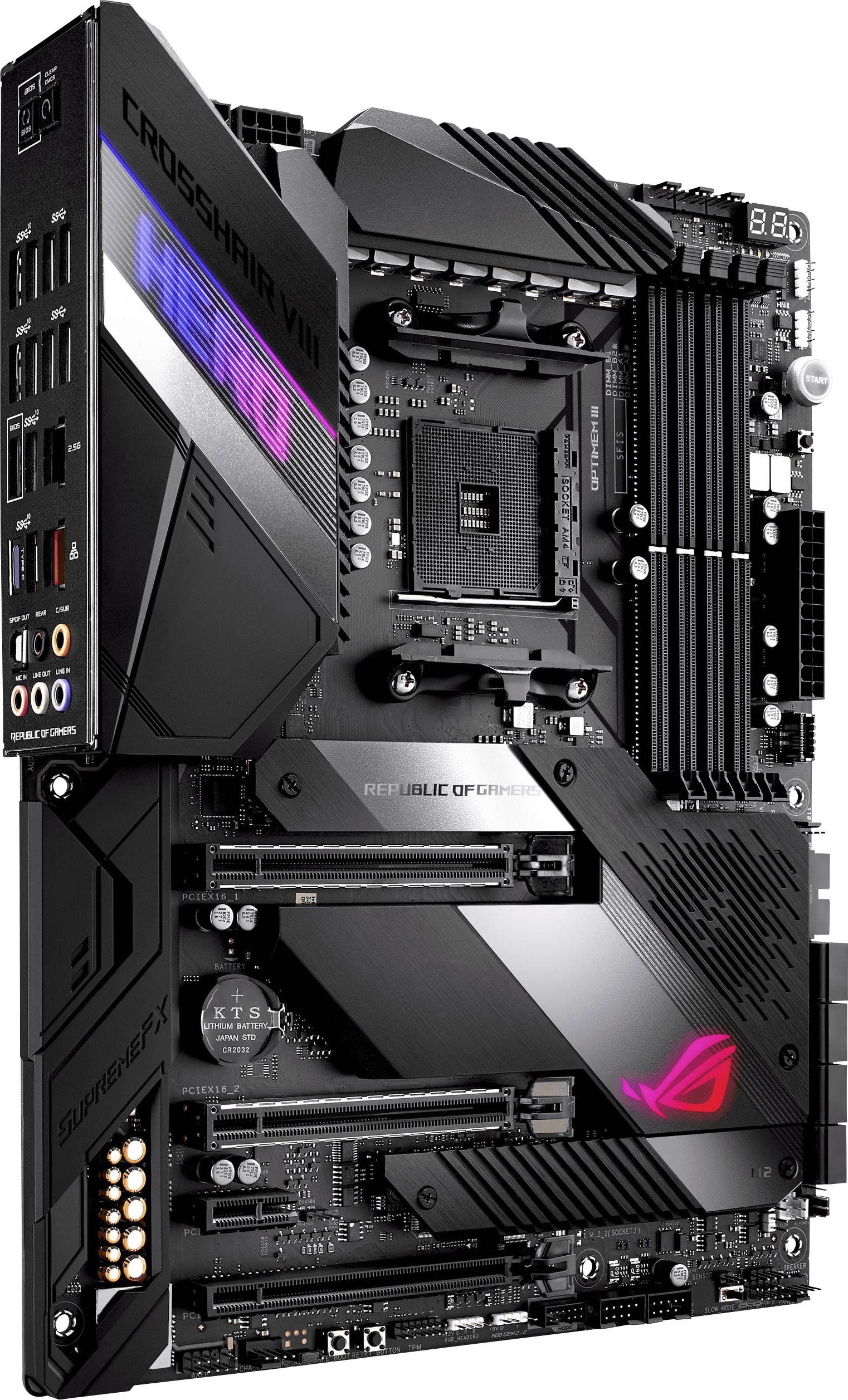 Asus Rog Crosshair Viii Hero Motherboard Pc Base Amd Am Form Factor