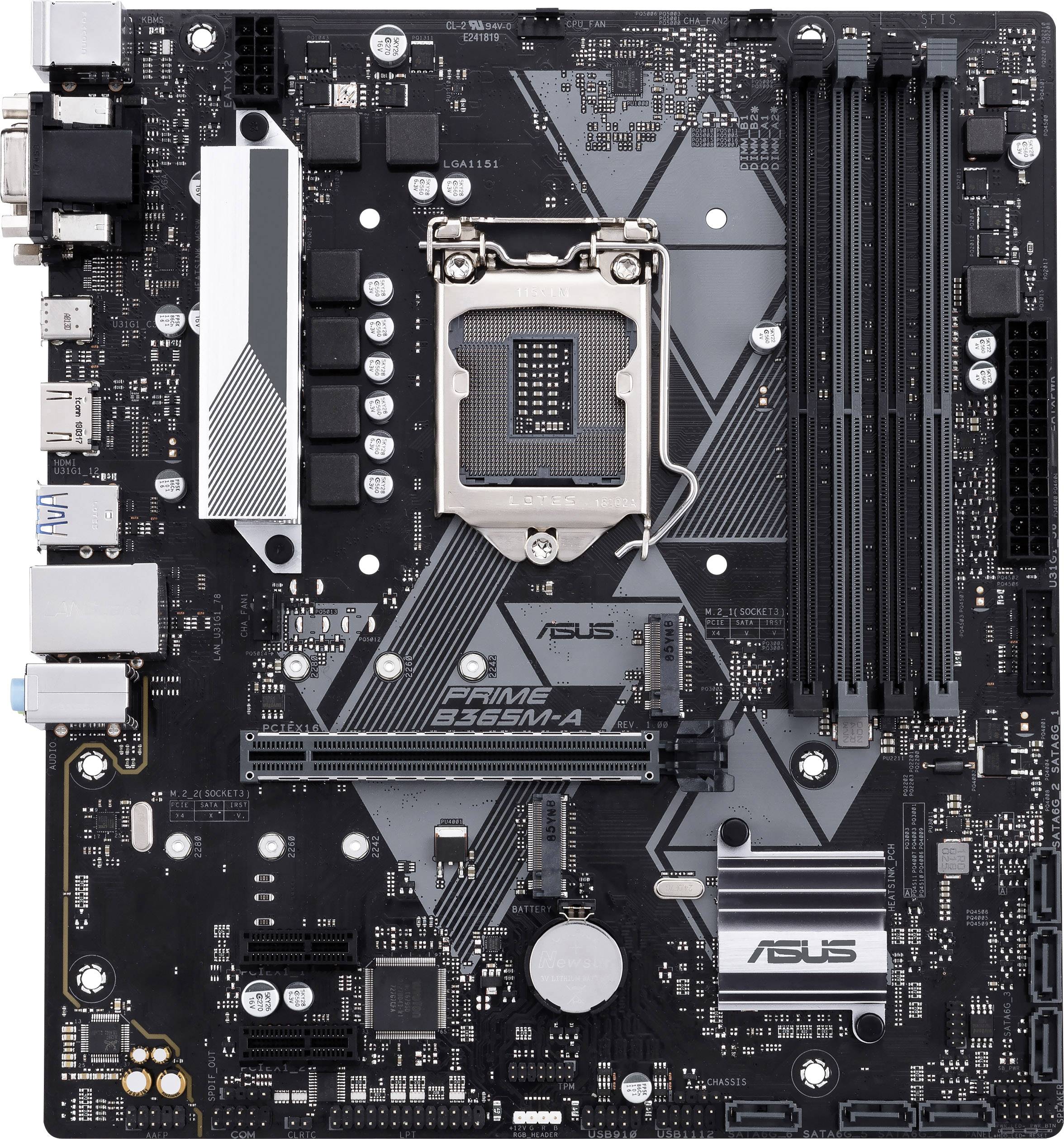 Asus Prime B M A Motherboard Pc Base Intel Form Factor Micro