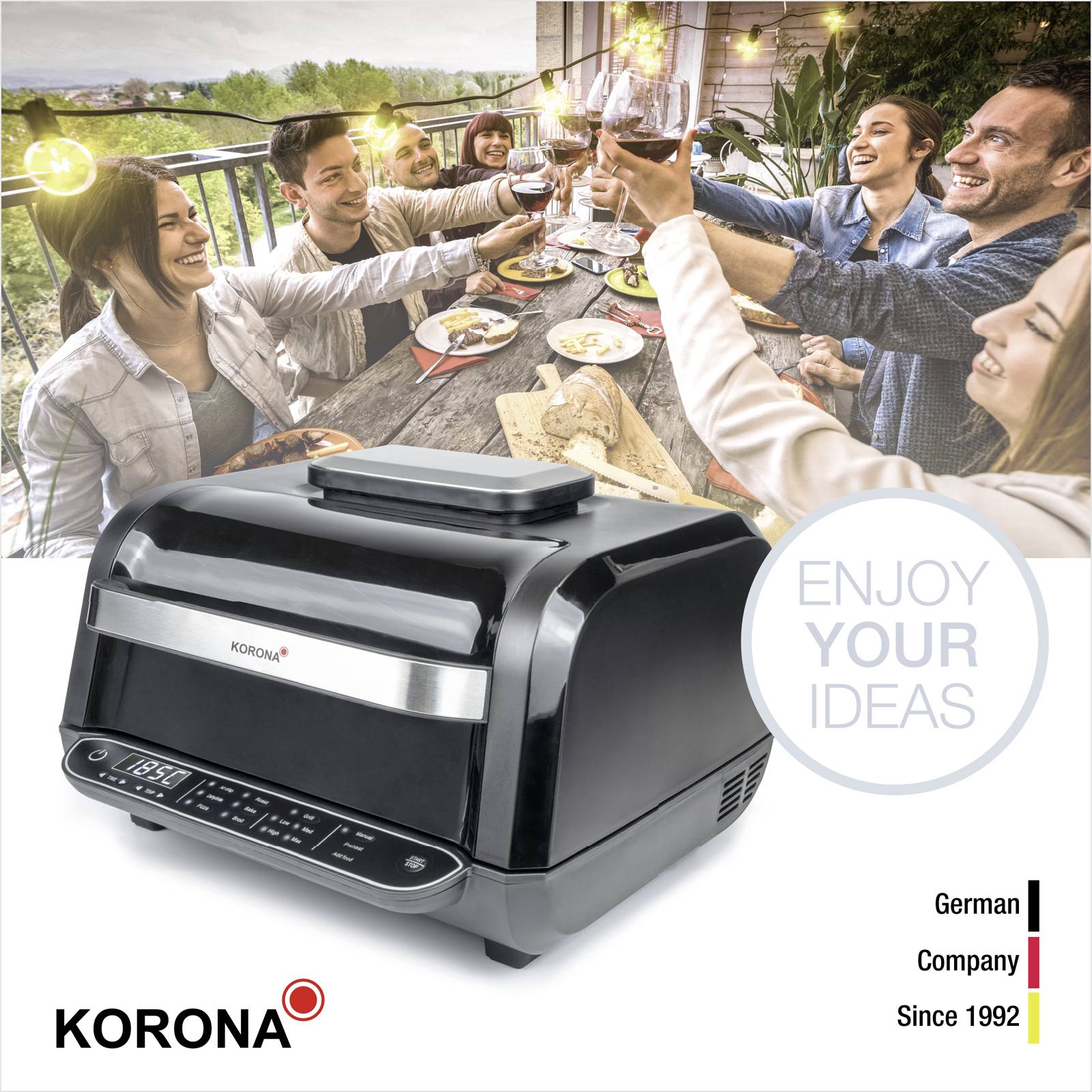 Korona Electric Multifunction Grill Black Conrad