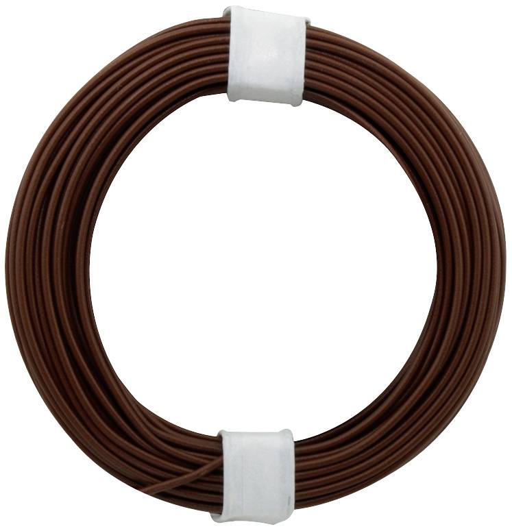 Buy Donau Elektronik 118 8 D Strand 1 x 0 14 mm² Dark brown 10 m