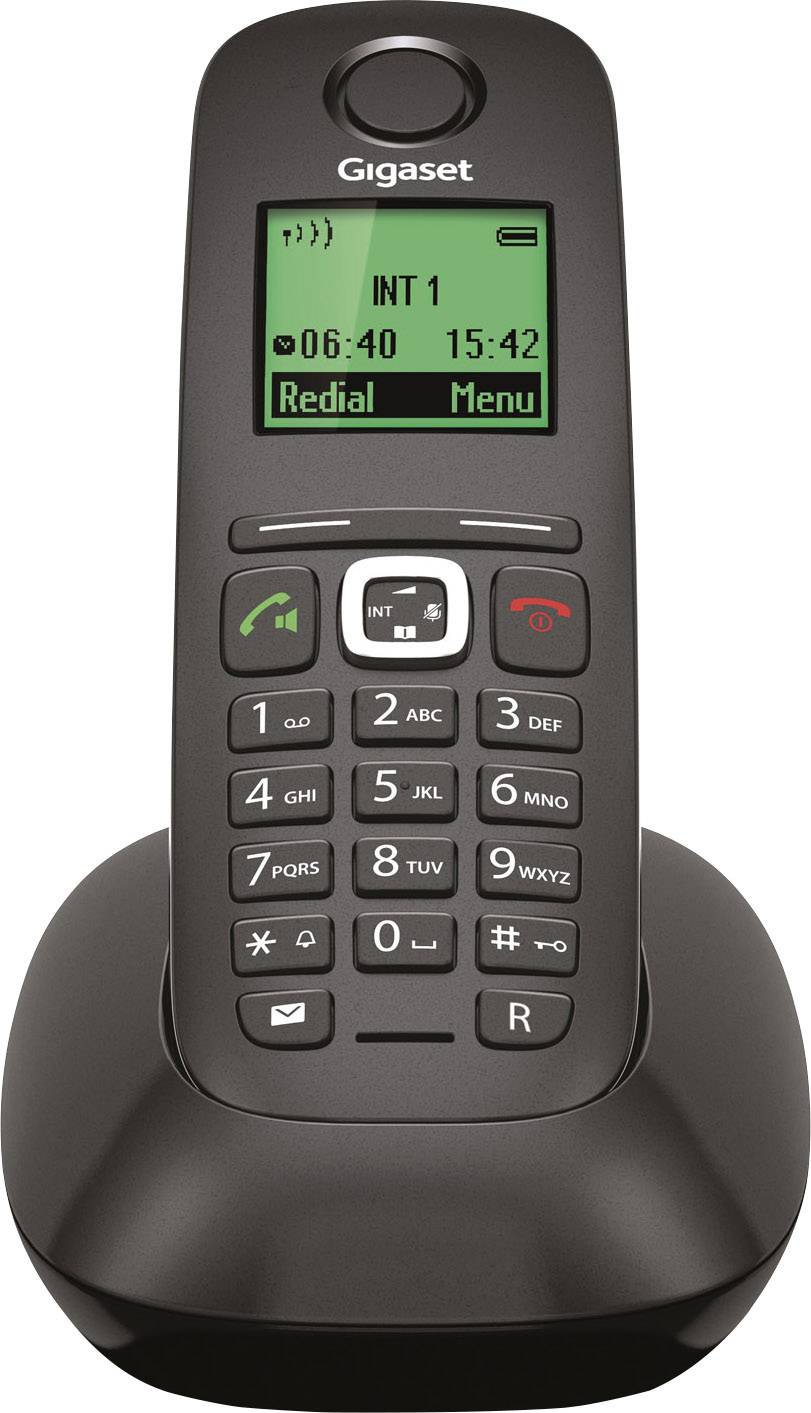 Gigaset A540 DECT GAP Cordless Analogue Hands Free Anthracite Black