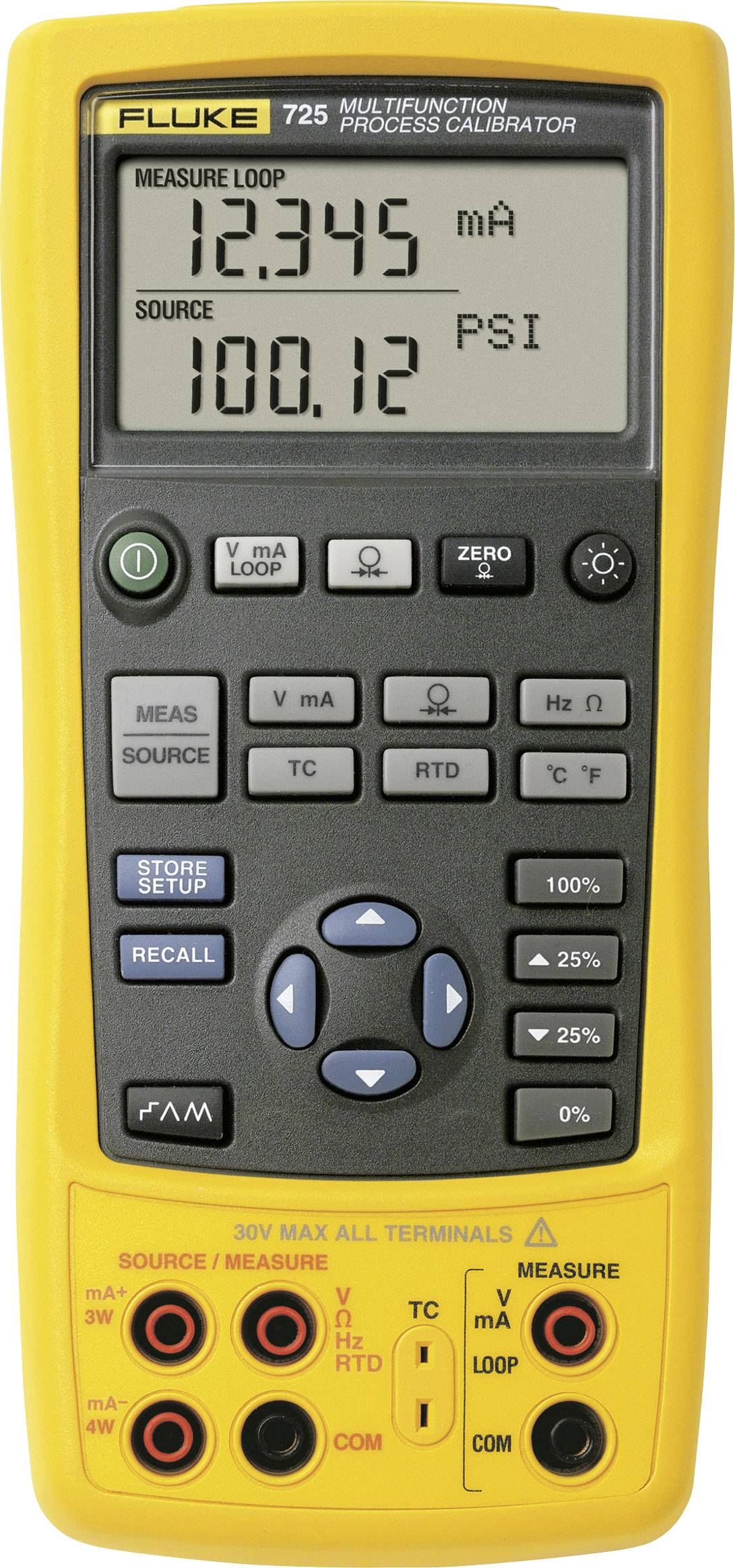 Fluke 725 Calibrator Voltage Amperage Temperature Resistance