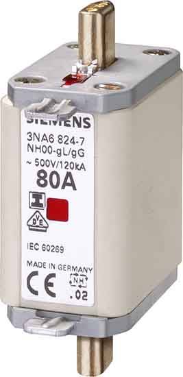 Siemens 3NA6832 Fuse Holder Inset Fuse Size 0 125 A 500 V 1 Pc S