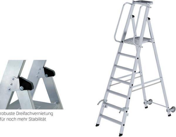 MUNK Günzburger Steigtechnik 51090 Aluminium Platform steps Set up