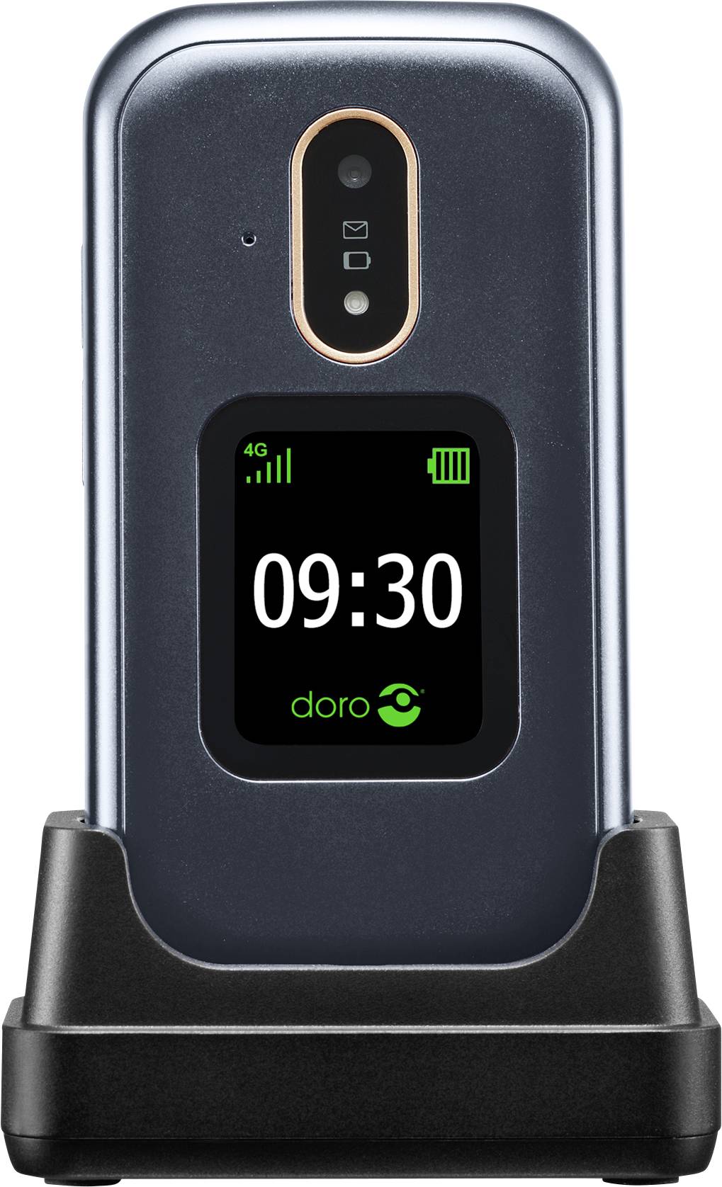 Primo by DORO 7080 Téléphone portable à clapet pour séniors Touche SOS