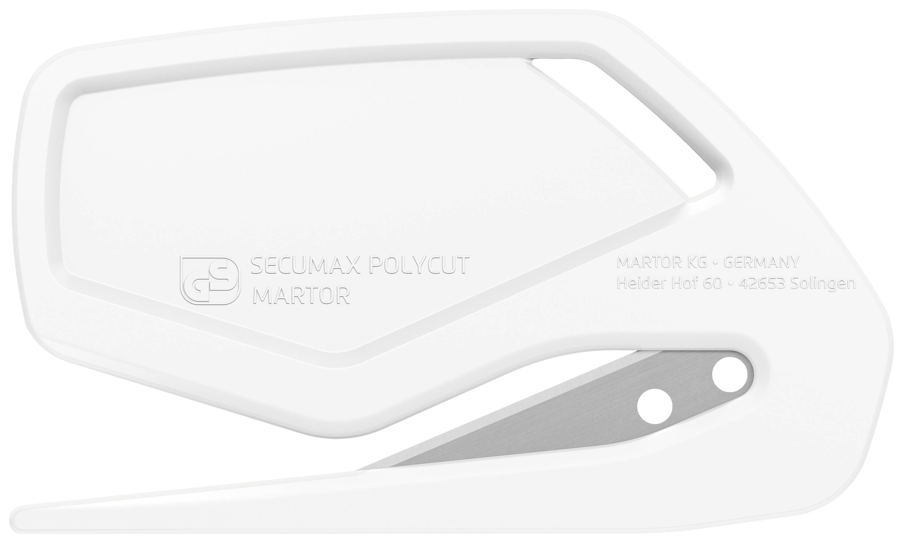 Martor 8500022 16 Couteau de sécurité SECUMAX POLYCUT avec lame pointue