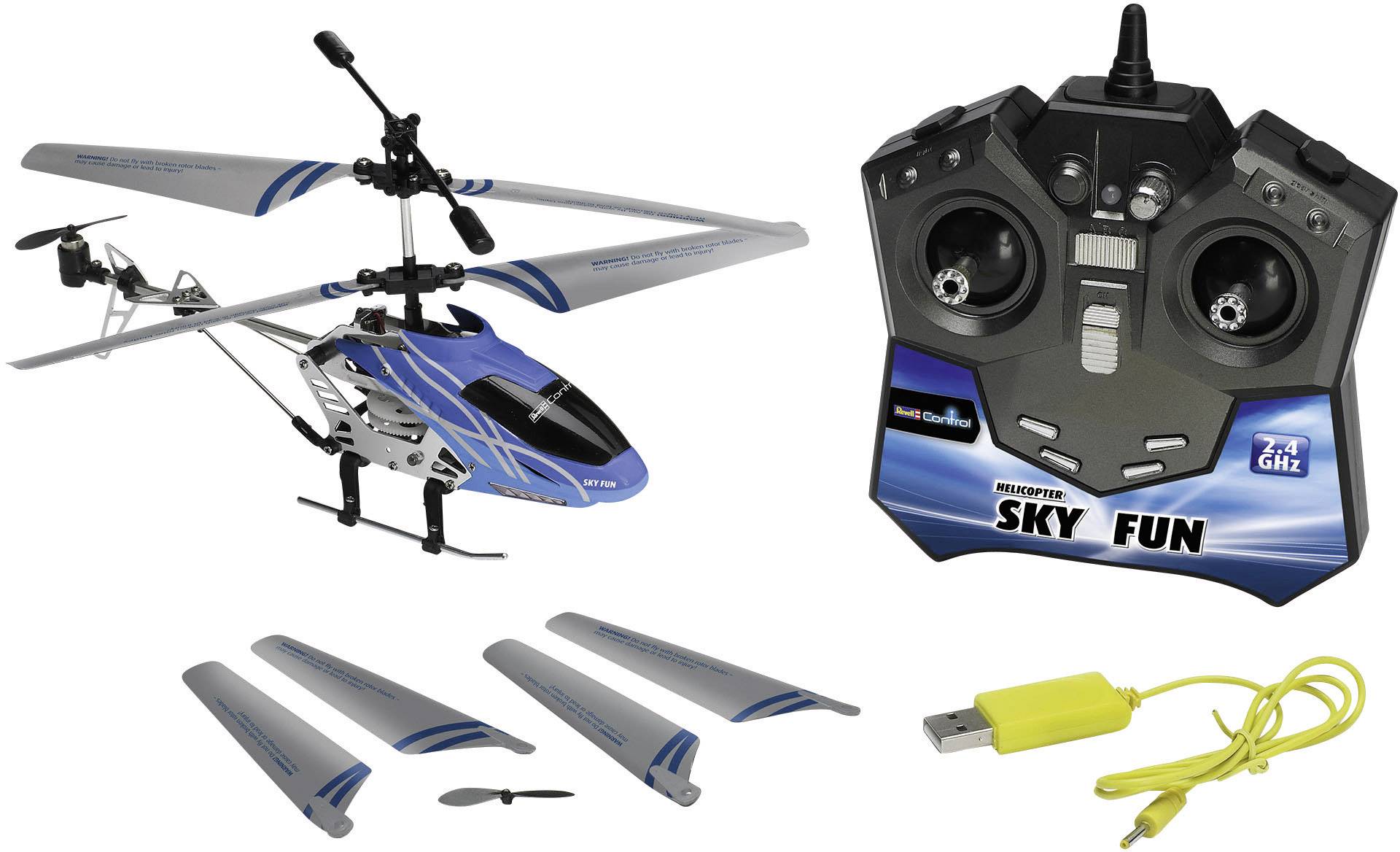 Hélicoptère RC débutant Revell Control Sky Fun 23982 prêt à voler RtF