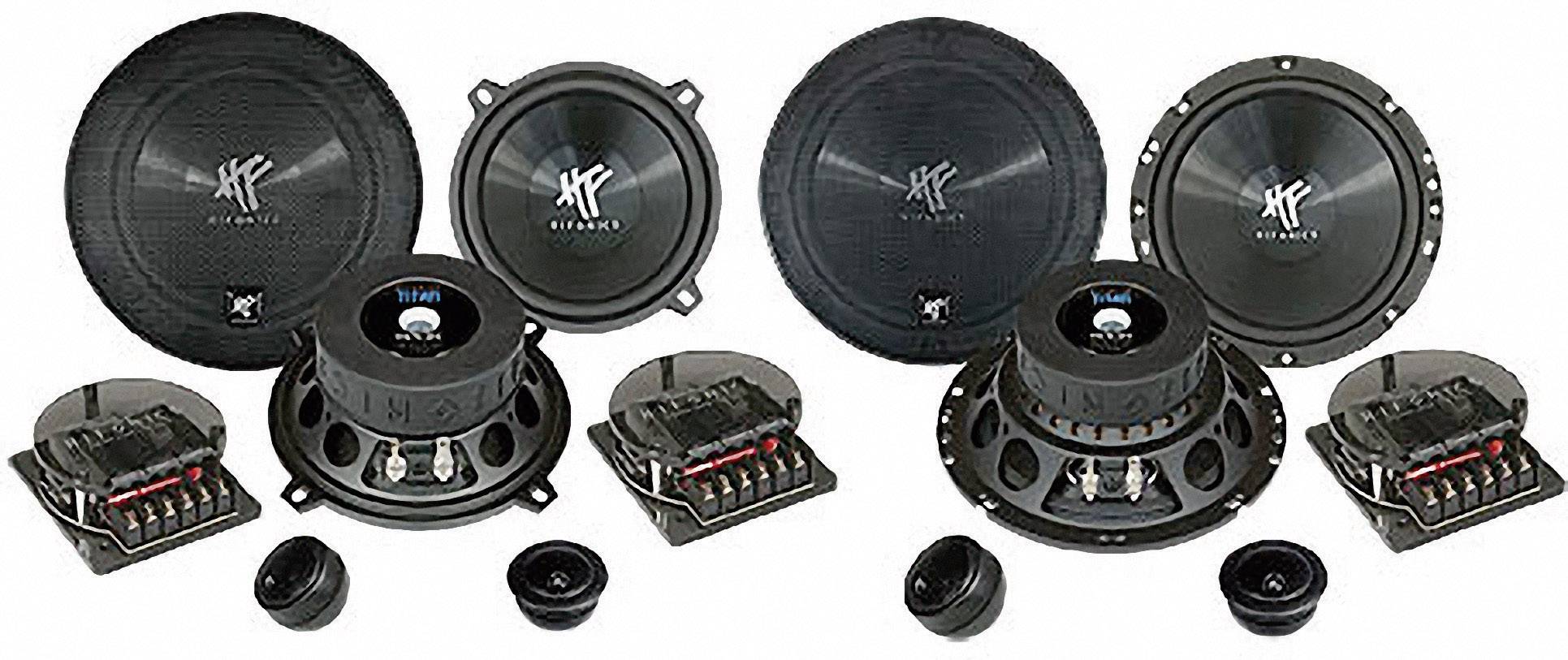 Set de haut parleurs 2 voies à encastrer 250 W Hifonics Titan Conrad fr