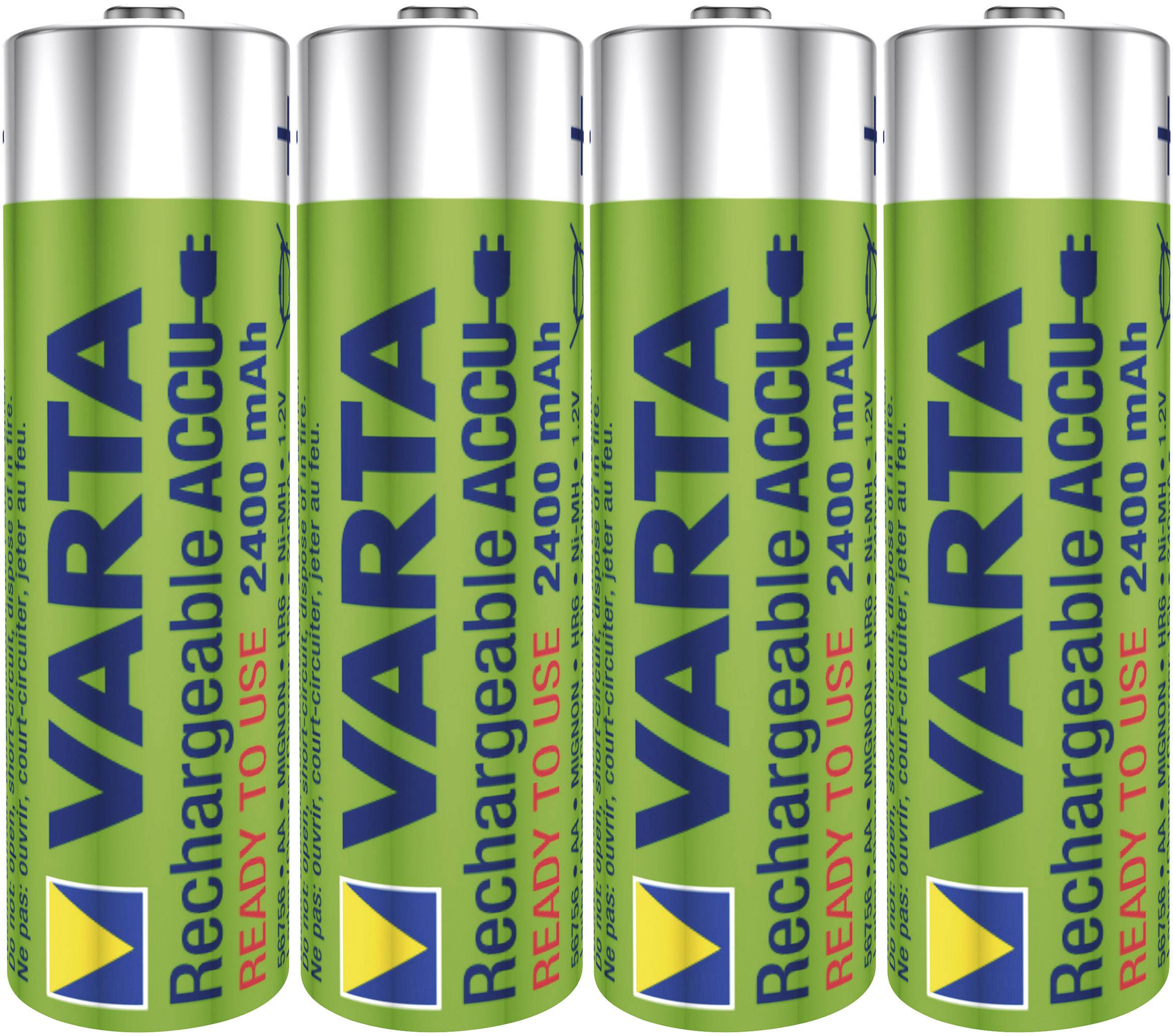 Pile Rechargeable LR6 AA NiMH Varta HR06 1 2 V 4 Pc S Conrad Fr