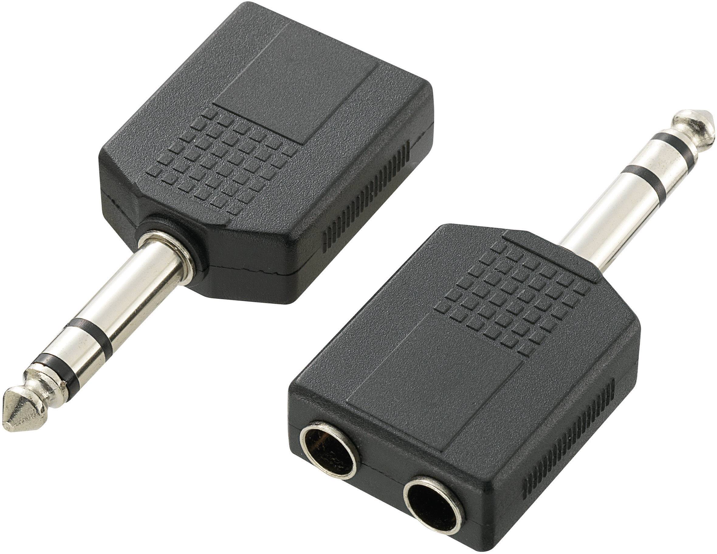 SpeaKa Professional Jack Audio Y adapter 1x Jack dugó 6 35 mm es 2x