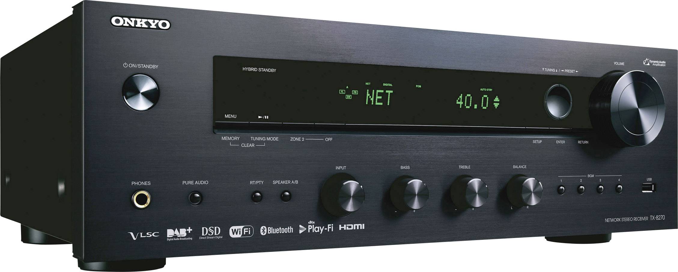 Onkyo Tx B Stereo Receiver X W Zwart Airplay Bluetooth Dab