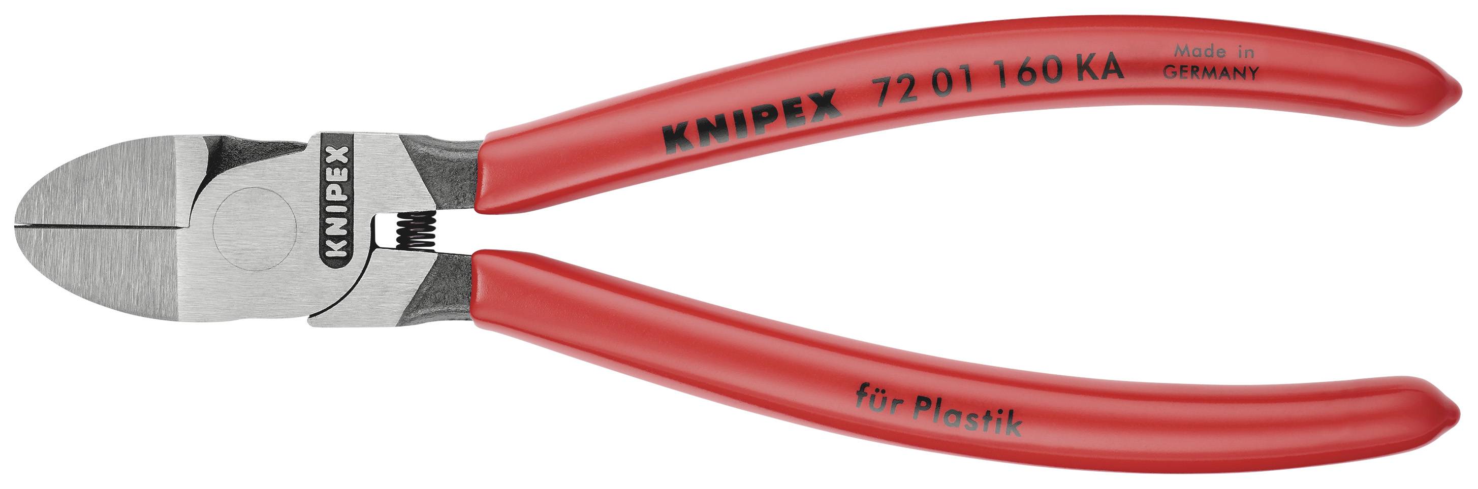 Szczypce tnące boczne do tworzyw sztucznych Knipex 72 01 160 KA 160 mm