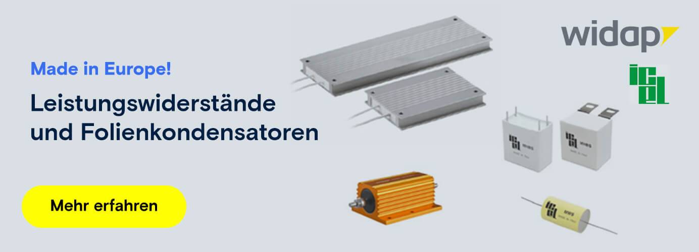 Widap - Leistungswiderstände und Folienkondensatoren