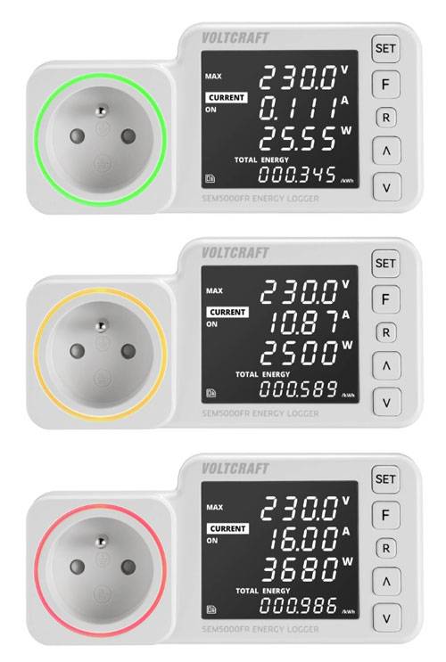 Měřič spotřeby el. energie VOLTCRAFT SEM5000 FR