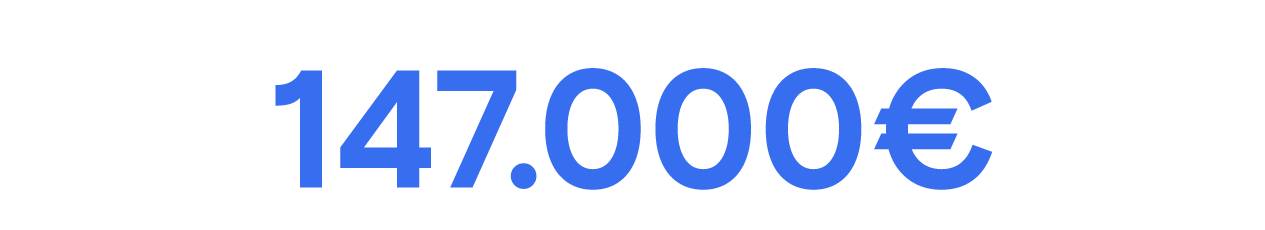 Die Zahl 147.000 Euro.