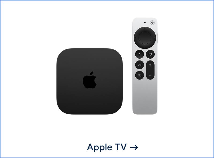 Bild des aktuellsten Apple TV. Weiterleitung zum Apple TV