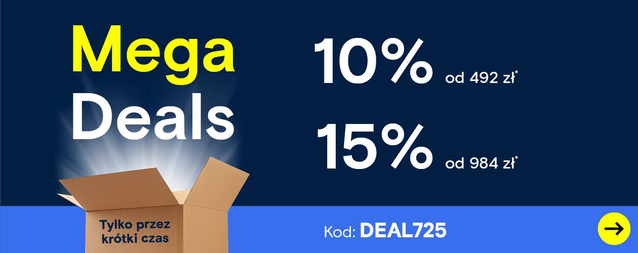 Rabat 10 i 15% dla zamówień od 492 i 984 zł brutto | Nie przegap okazji