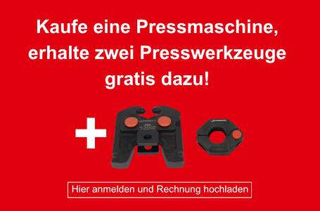 1 Kaufe eine Pressmaschine, erhalte zwei Presswerkzeuge gratis dazu!