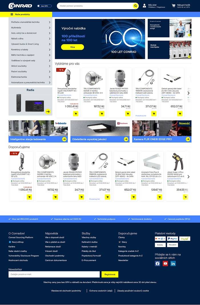 Nový eshop Conrad