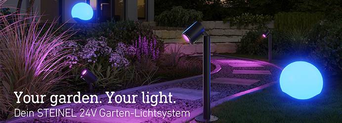 Dein STEINEL 24V Garten-Lichtsystem