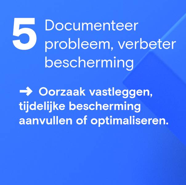 Probleem documenteren & bescherming verbeteren