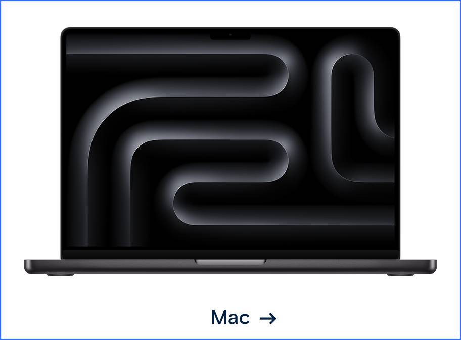 Bild des aktuellsten Apple MacBook. Weiterleitung zur Apple Mac Seite