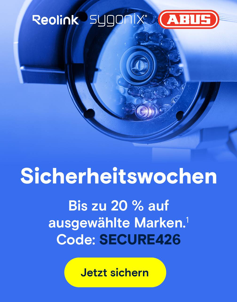 Bis zu 20% auf ausgewählte Marken. Code: SECURE426