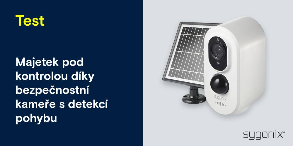 Místo zloděje dobijte Wi-Fi kameru. Nejlépe solárním panelem