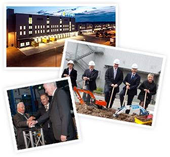 Einweihung des neugebauten Firmenkomplexes