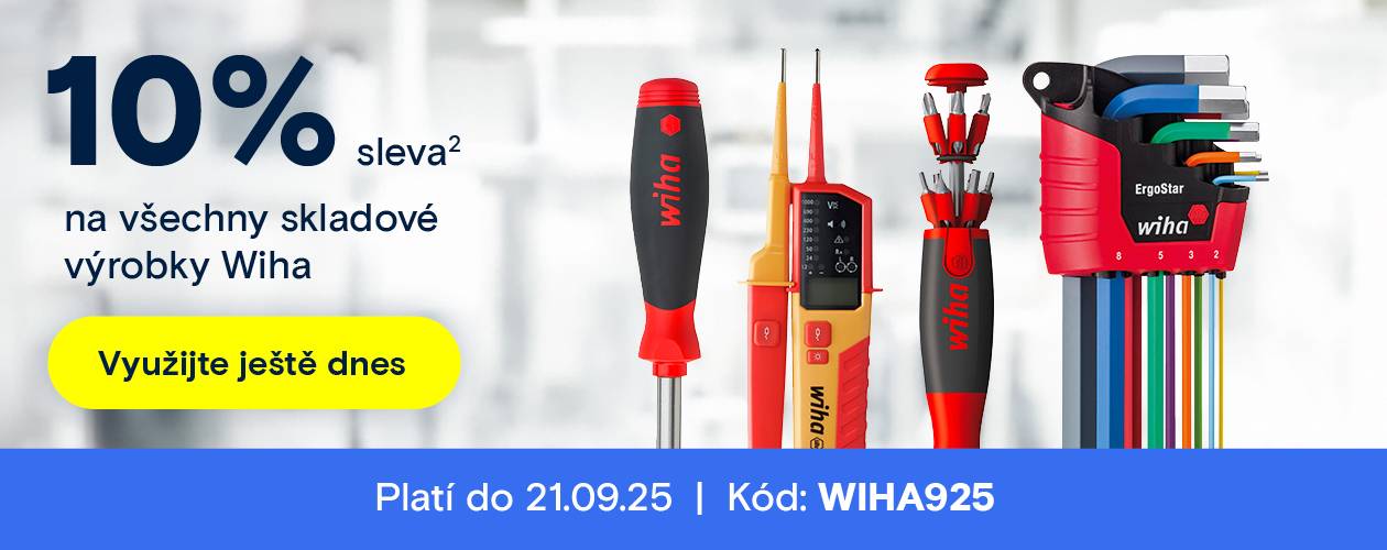 Využijte příležitosti! 10% sleva na vybrané a skladové produkty Wiha