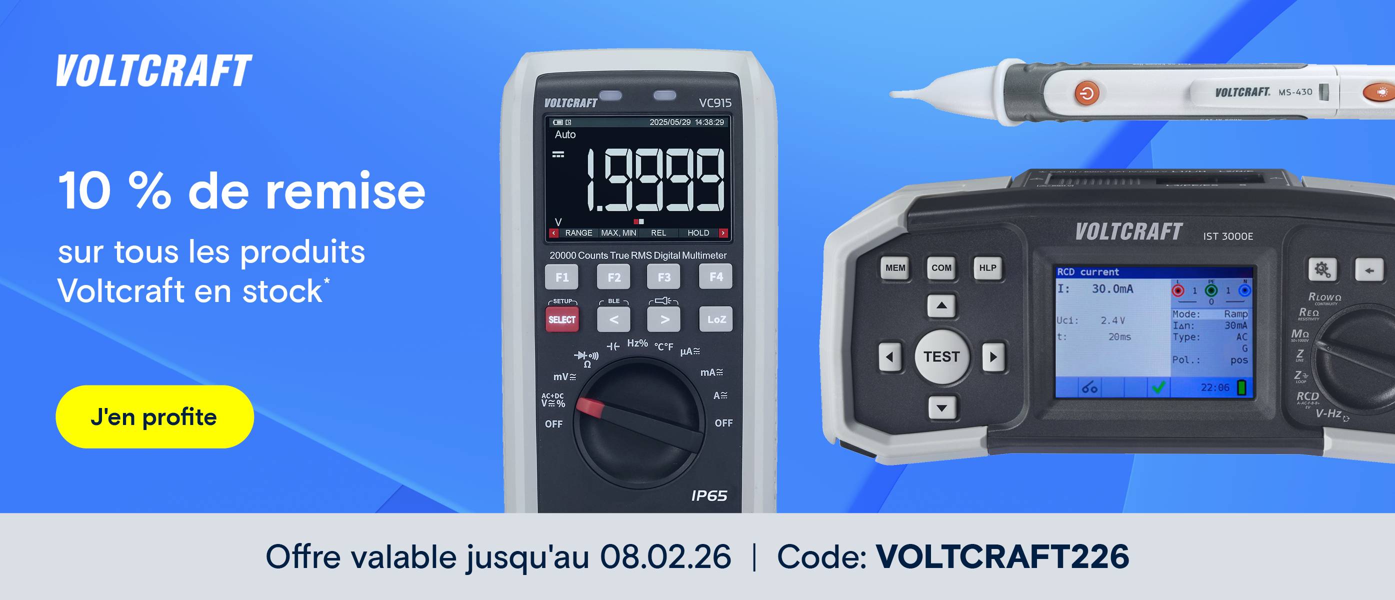 Voltcraft 10 % de remise