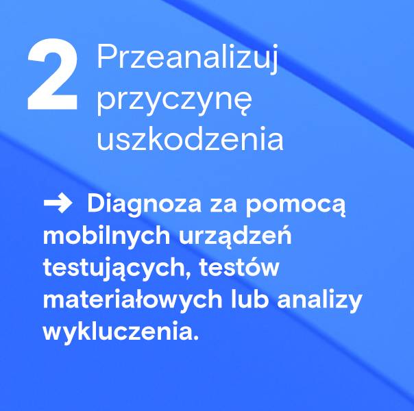 Przeanalizuj przyczynę uszkodzenia