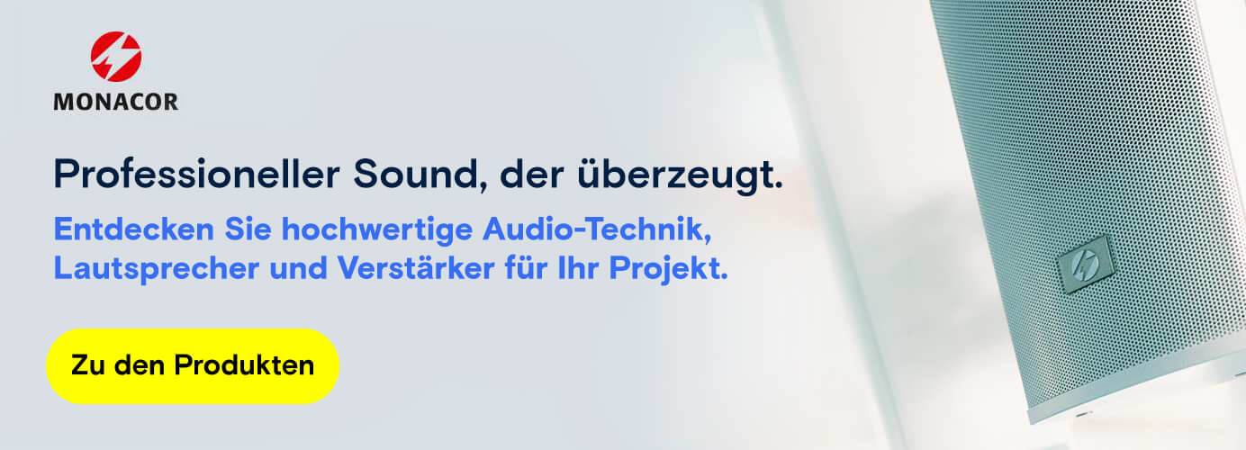 Monacor - Professioneller Sound, der überzeugt. 