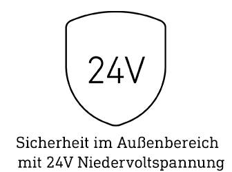 Sicherheit im Außenbereich mit 24V Niedervoltspannung