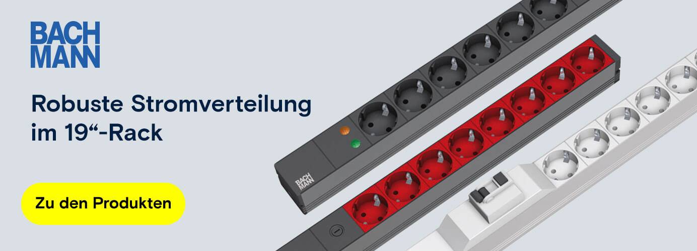 BACHMANN - Robuste Stromverteilung im 19" Rack