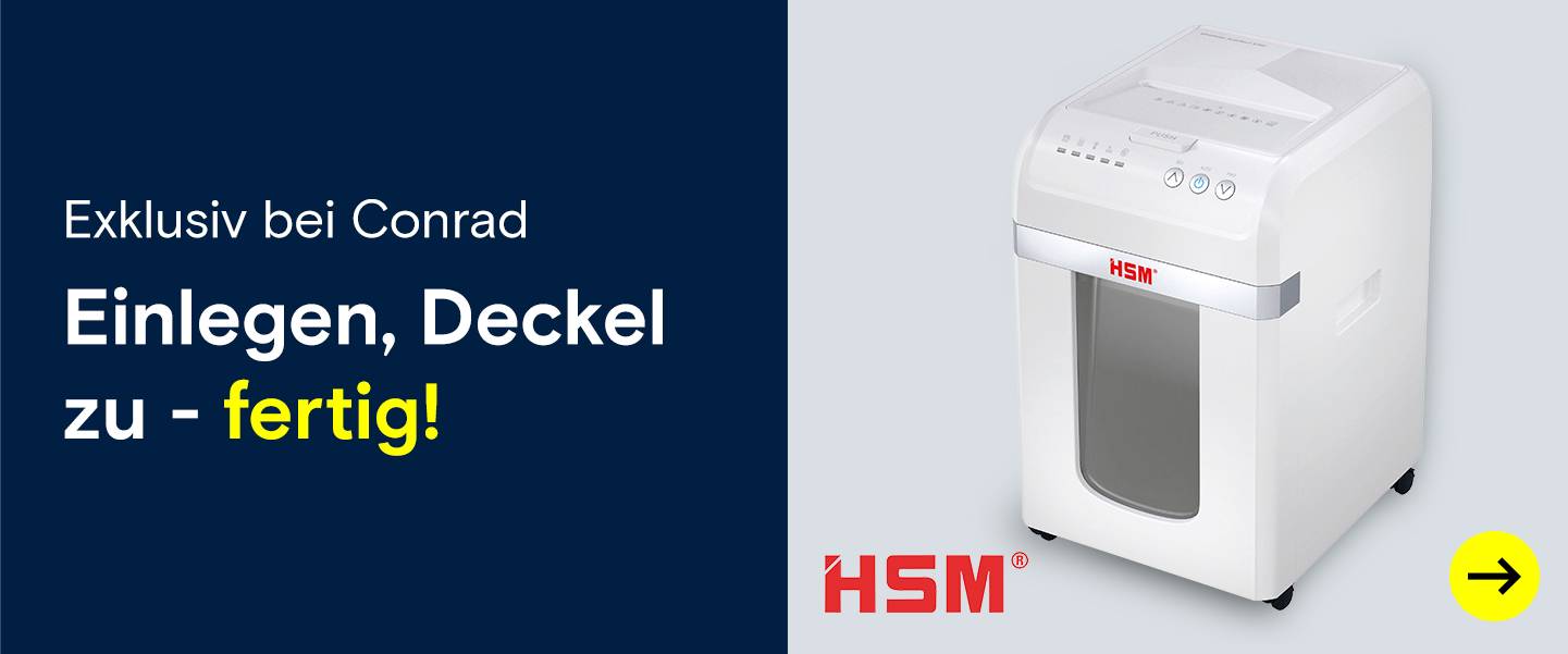 Weßer Aktenvernichter Shredstar. Einlegen, Deckel zu – fertig!