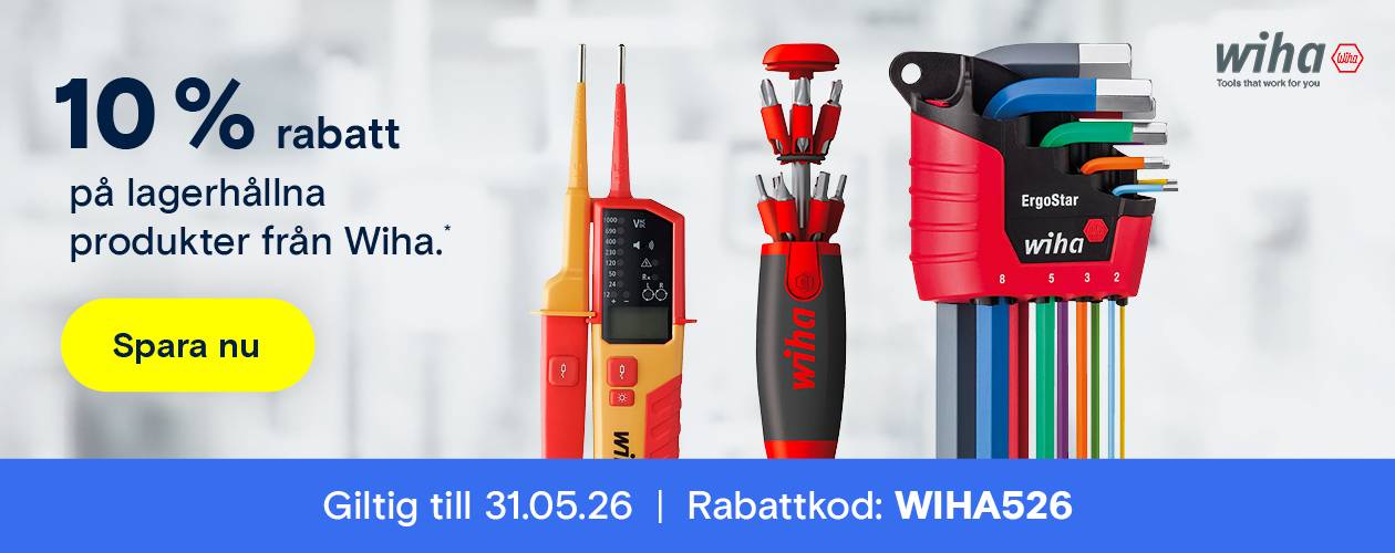 10 % rabatt på verktyg från Wiha
