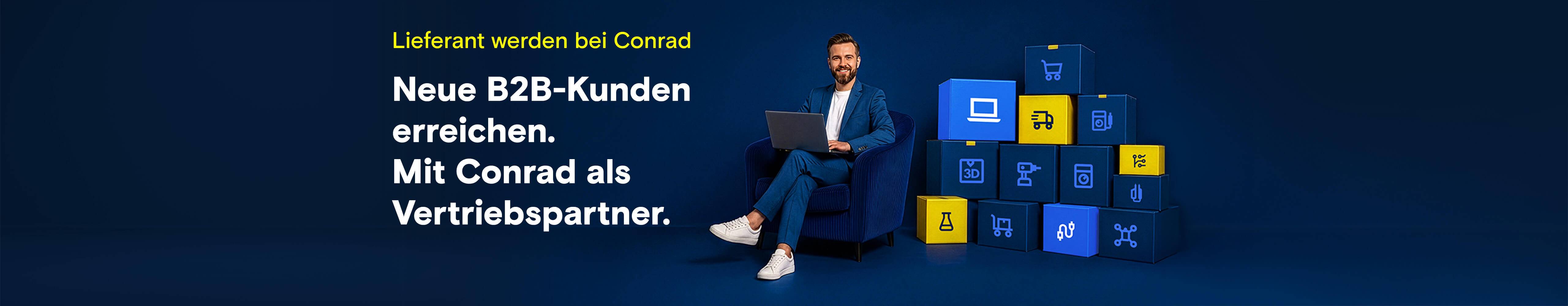 Neue B2B-Kunden erreichen. Mit Conrad als Vertriebspartner.
