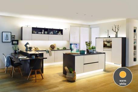 Warmweiße LEDs sorgen für eine angenehme Atmosphäre