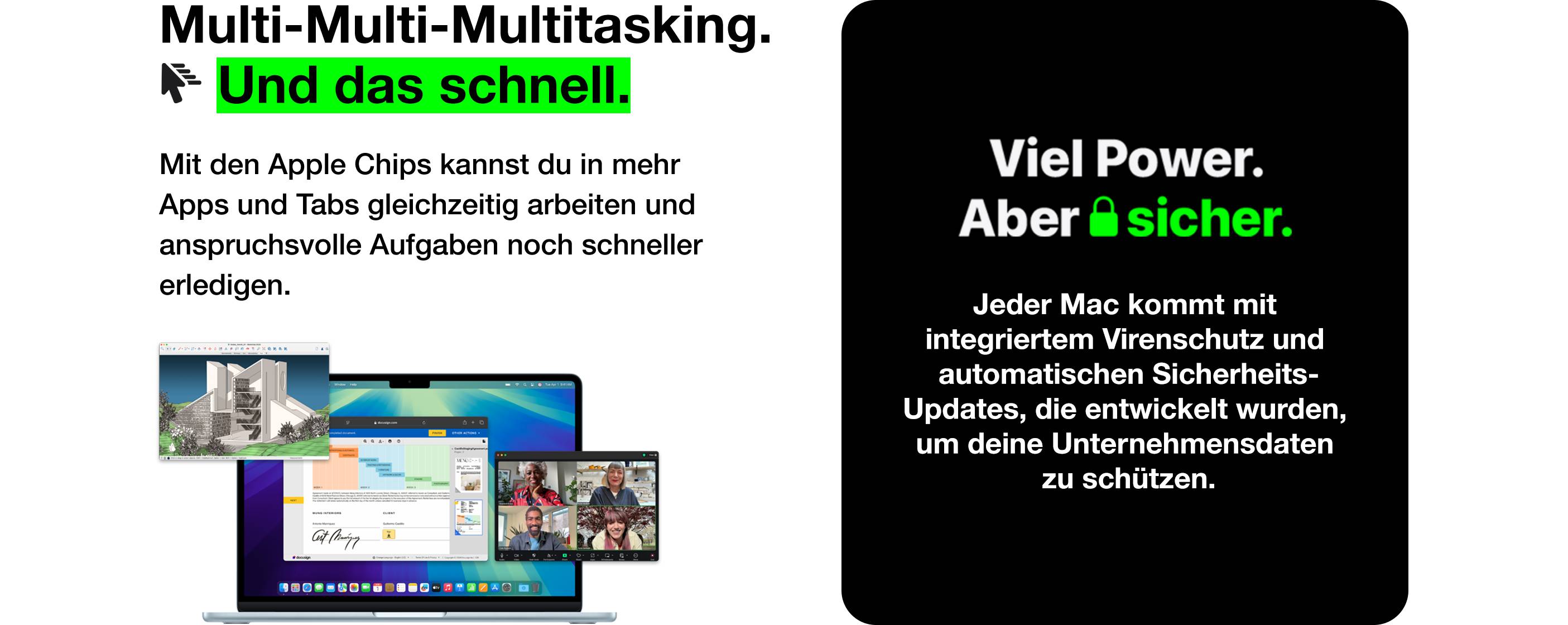 Multi-Multi- Multitasking. Und das schnell. 