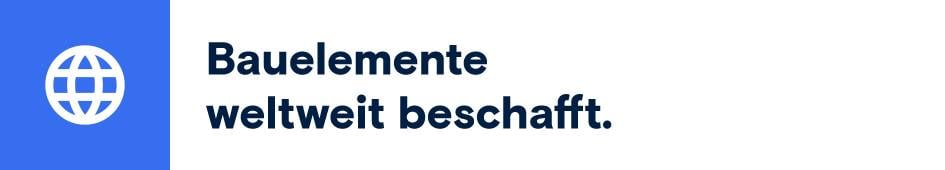 Symbol für globales Netzwerk, weiße Weltkugel mit Linien auf einem blauen Quadrat.