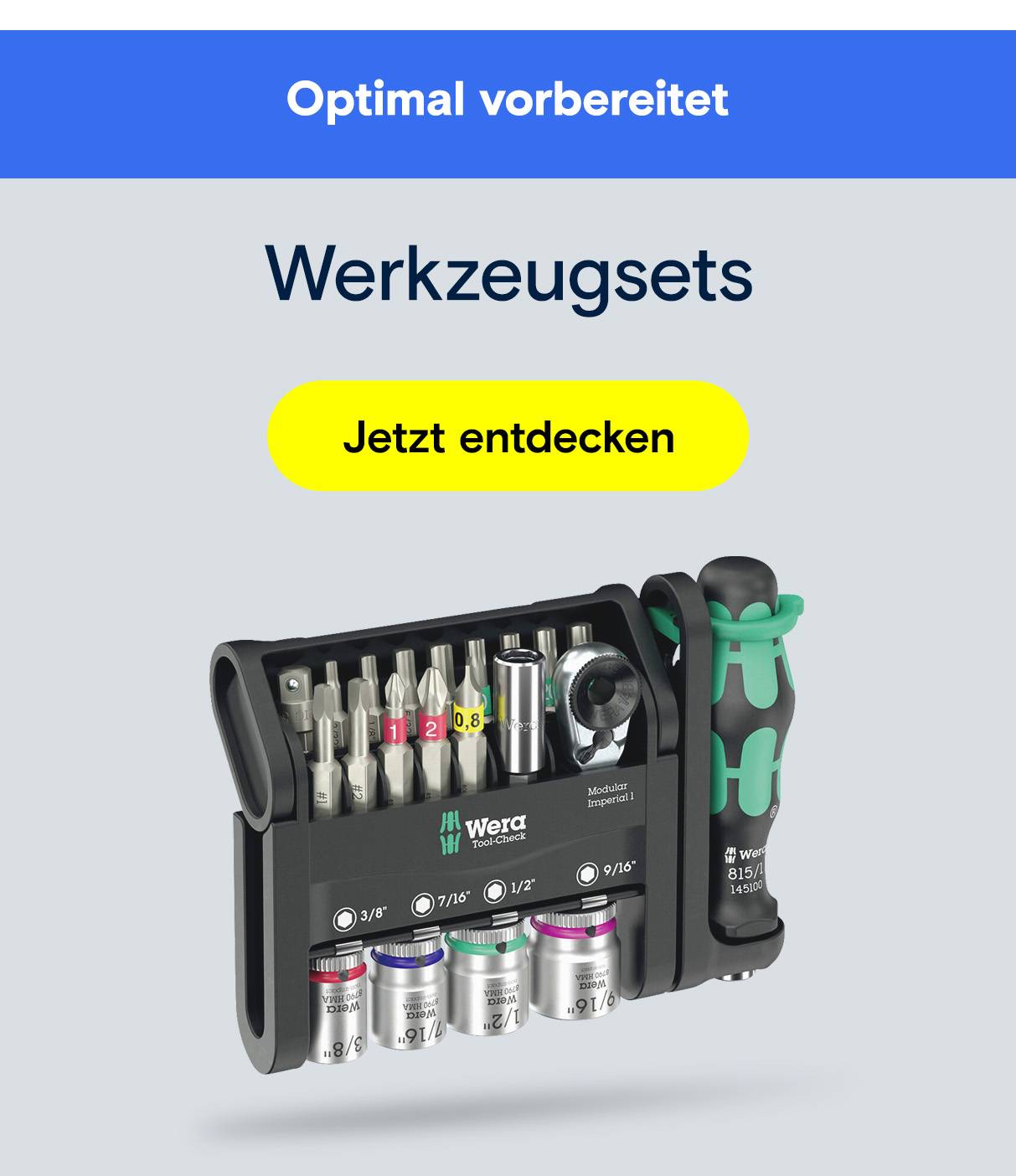 Werkzeugset in Box. Optimal vorbereitet. Jetzt entdecken.