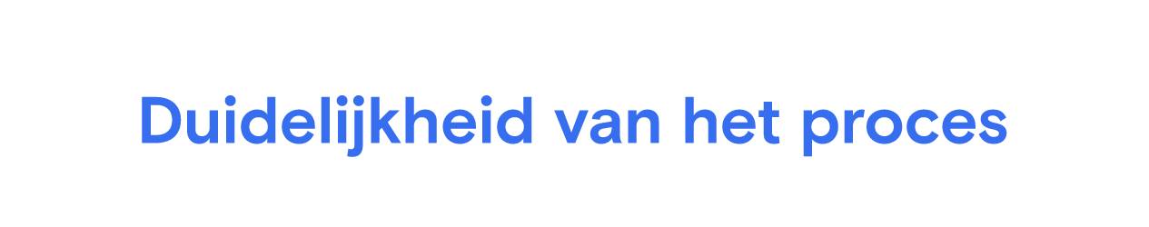 Duidelijkheid van het proces