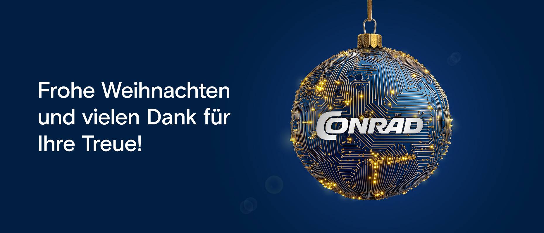 Frohe Weihnachten und vielen Dank für Ihre Treue!