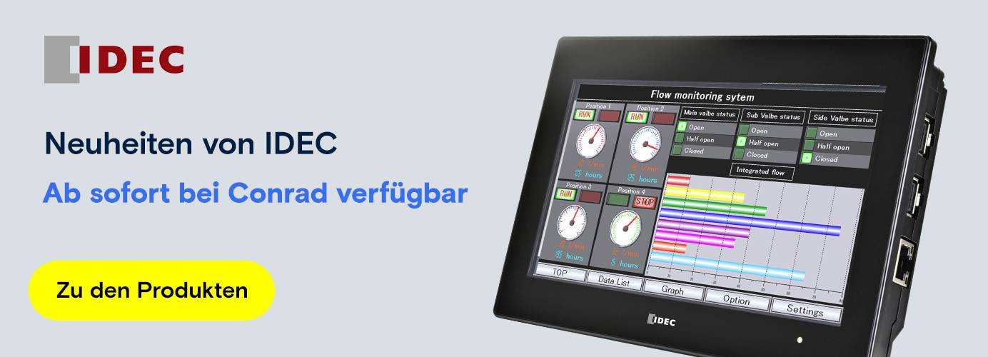 Produktbild eines IDEC Idec HG2J-7UT22TF-B HG2J-7UT22TF-B Industrie Display