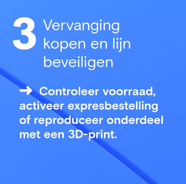 Vervanging aanschaffen & productielijn veiligstellen