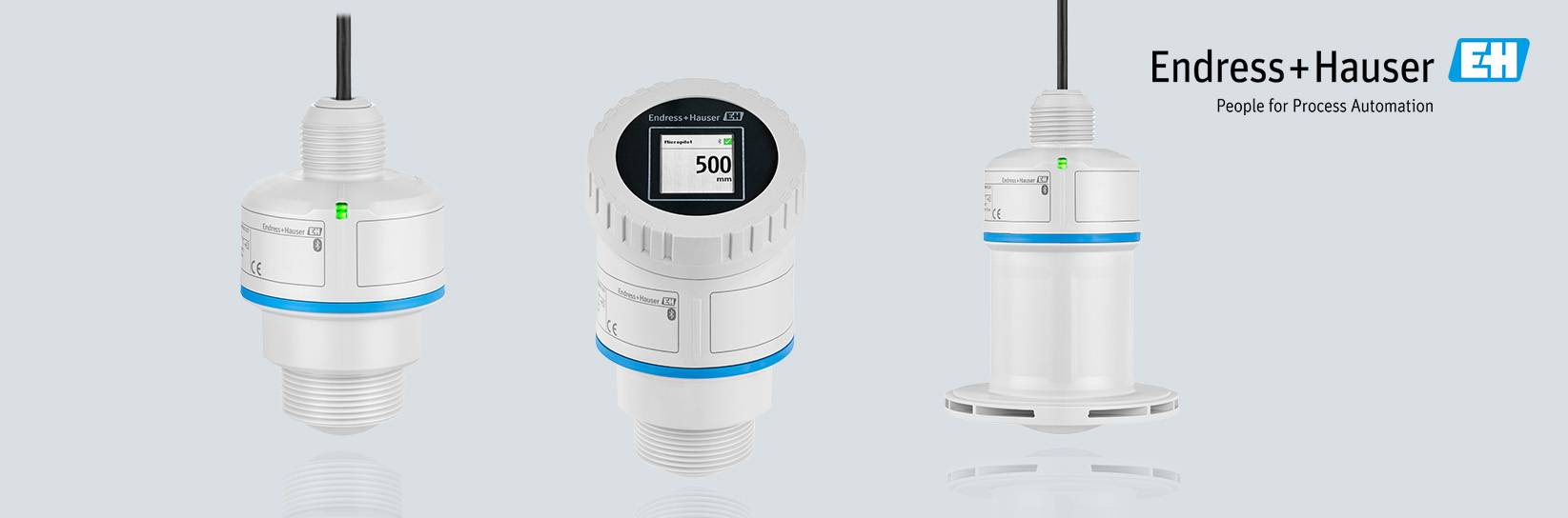 Endress+Hauser: Drei Sensoren für die Prozessautomatisierung.